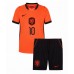 Nederland Memphis Depay #10 Hjemme skjorte til barn VM 2026 Kortermet (+ korte bukser)